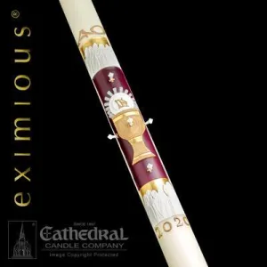 2-3/8" x 52" 12 Apostles Eximious Paschal Candle