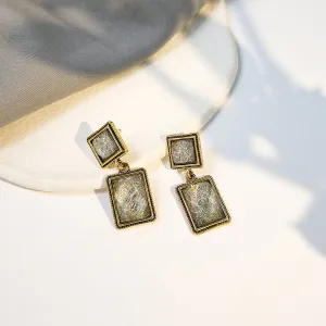 Babakud Emerald Elegance Geometric Earrings