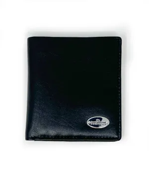 Black Leather Billfold Wallet