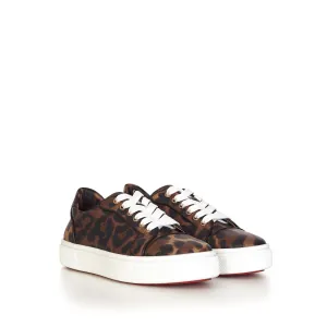 Brown Leopard Vieirissima Orlato Flat Sneakers