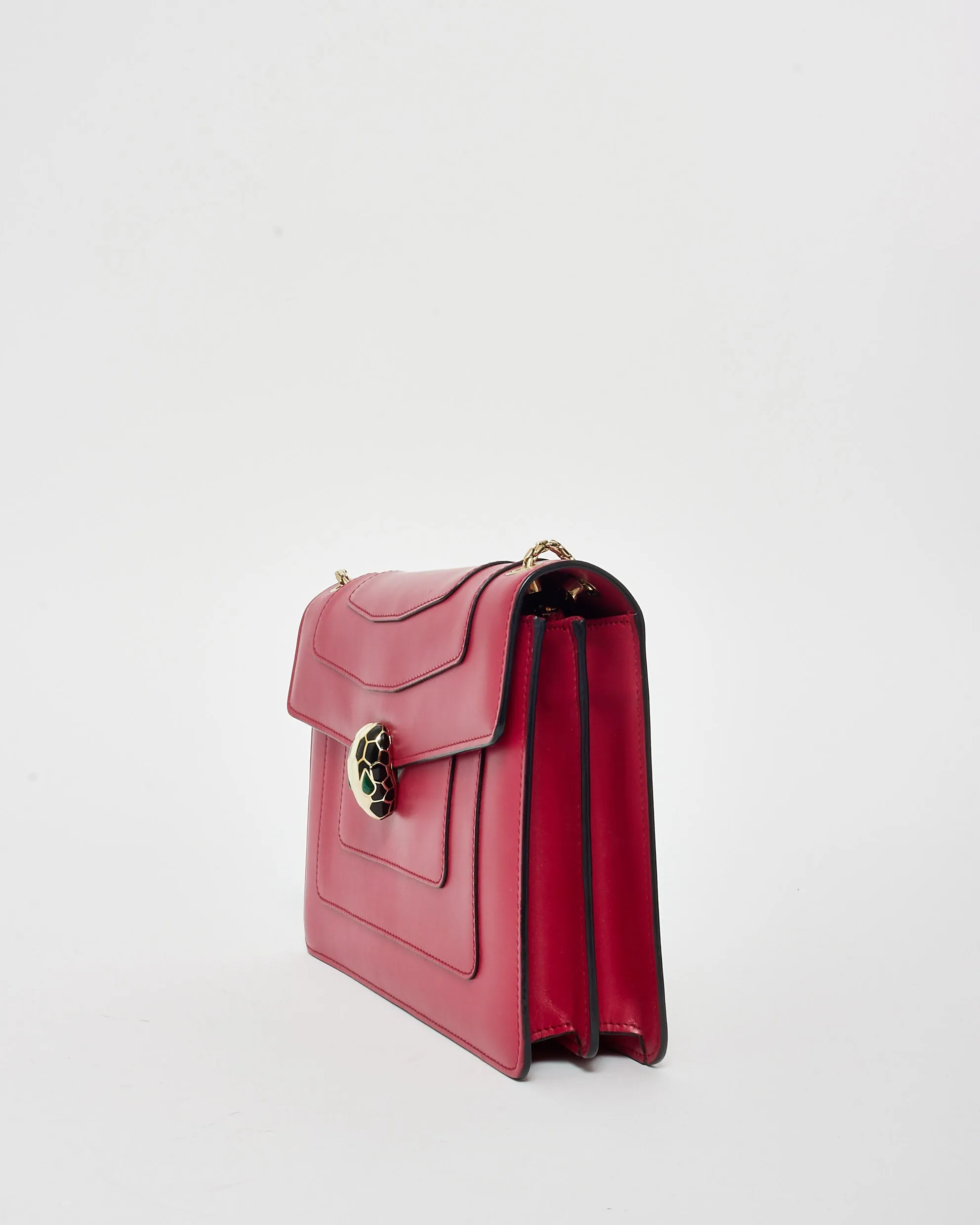 Bvlgari Pink Fuchsia Serpenti Forever Shoulder Bag