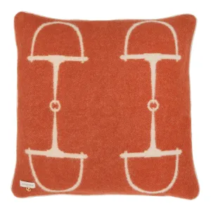 CLASSIC BIT CUSHION NZ WOOL RUST