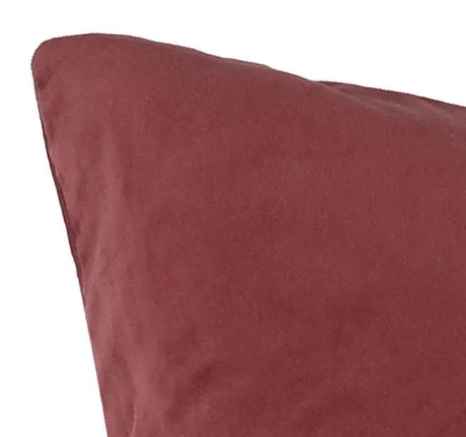 Cotton Velvet Quilt Cover Set Range Rouge