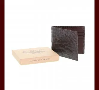 Crocodile Mens Wallet - Brown