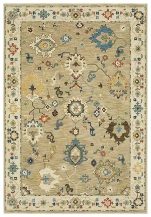 Francesca FR04E Beige/Multi Rug