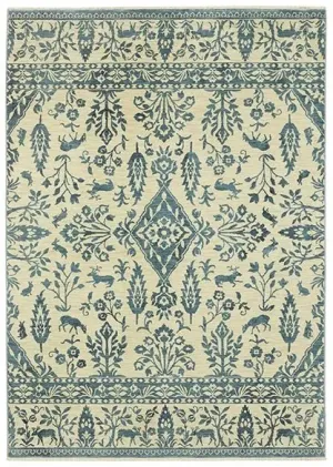 Francesca FR08H Blue/Ivory Rug