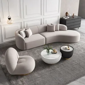 Galaxy Pro Premium Sofa Set in Suede