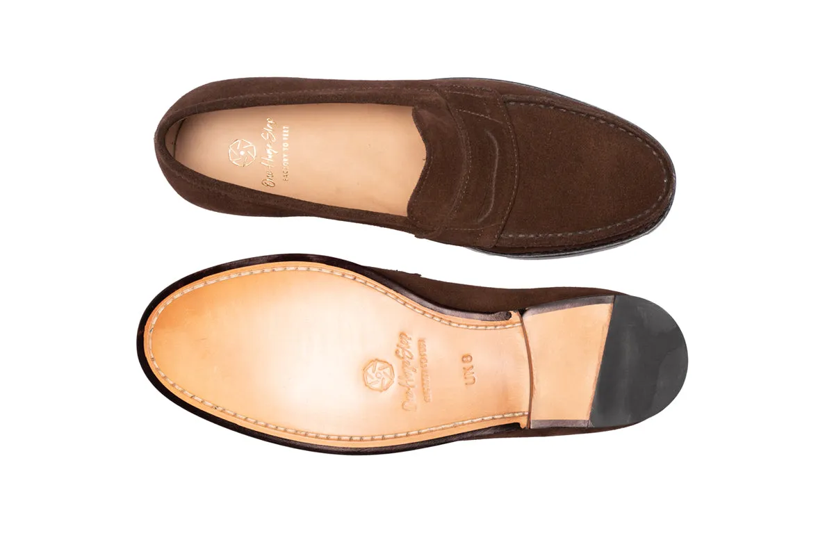 Hand Stitched Apron Loafer With Saddle