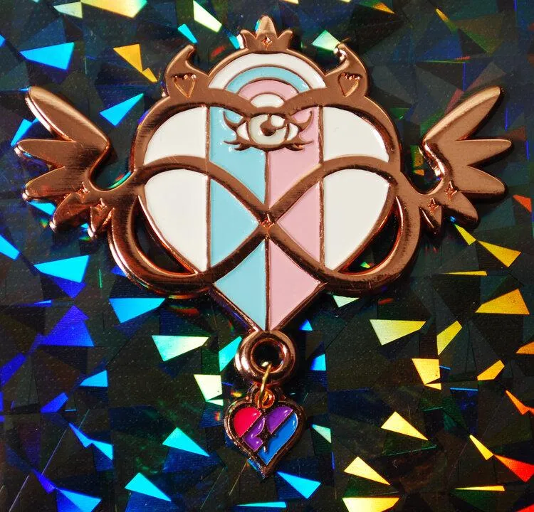 Infinite Pride Flag Pin - Trans Rose Gold