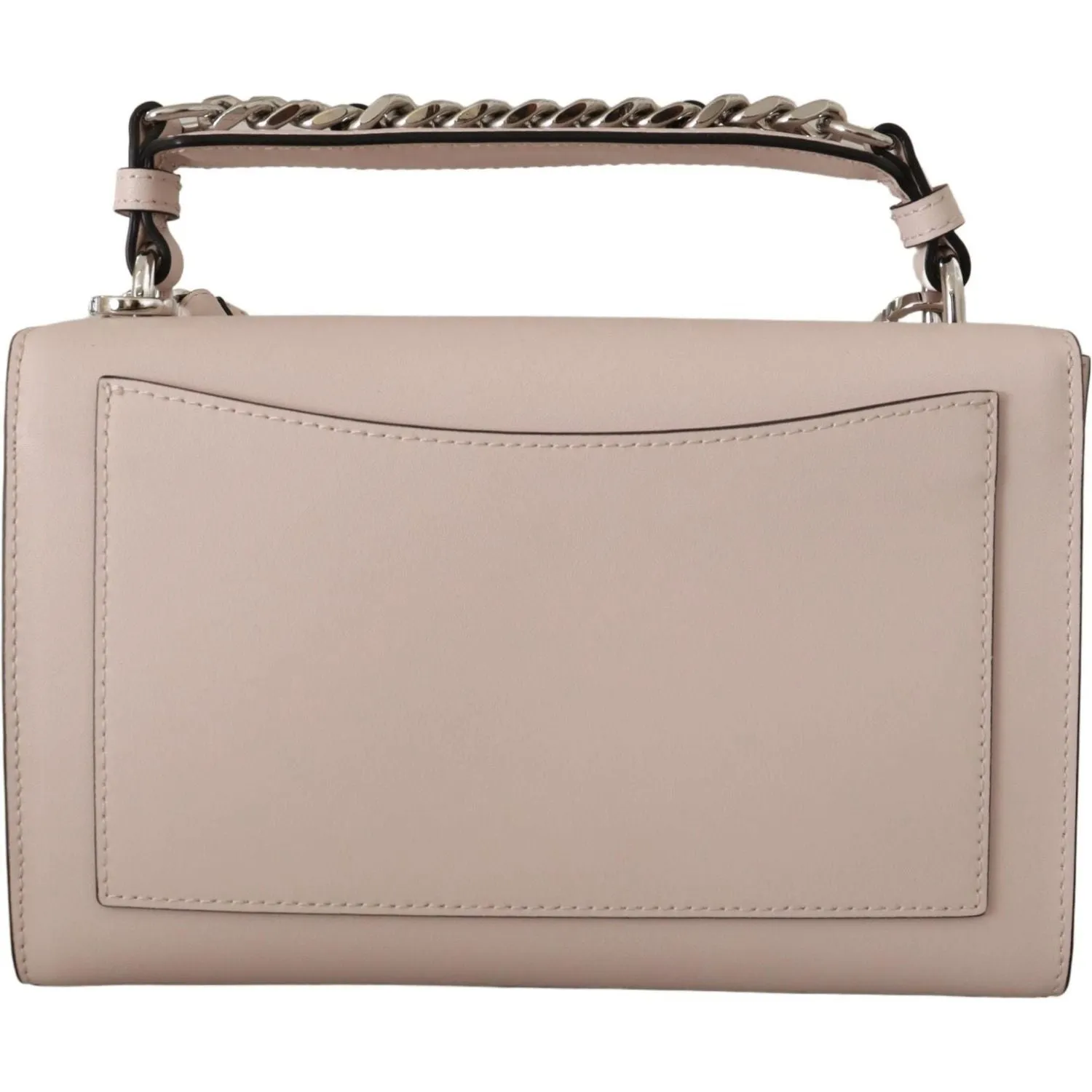 Karl Lagerfeld Mauve Elegance Leather Shoulder Bag