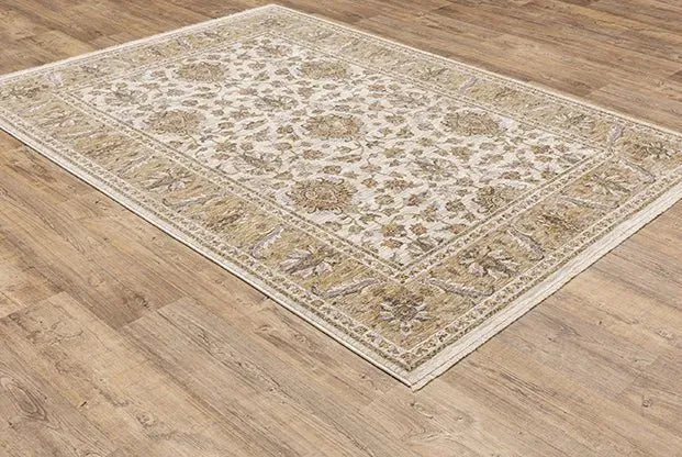 Maharaja 5091W Ivory/Gold Rug