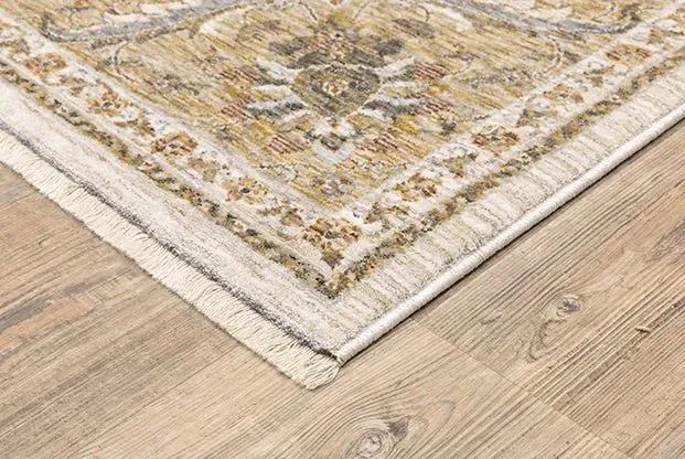 Maharaja 5091W Ivory/Gold Rug