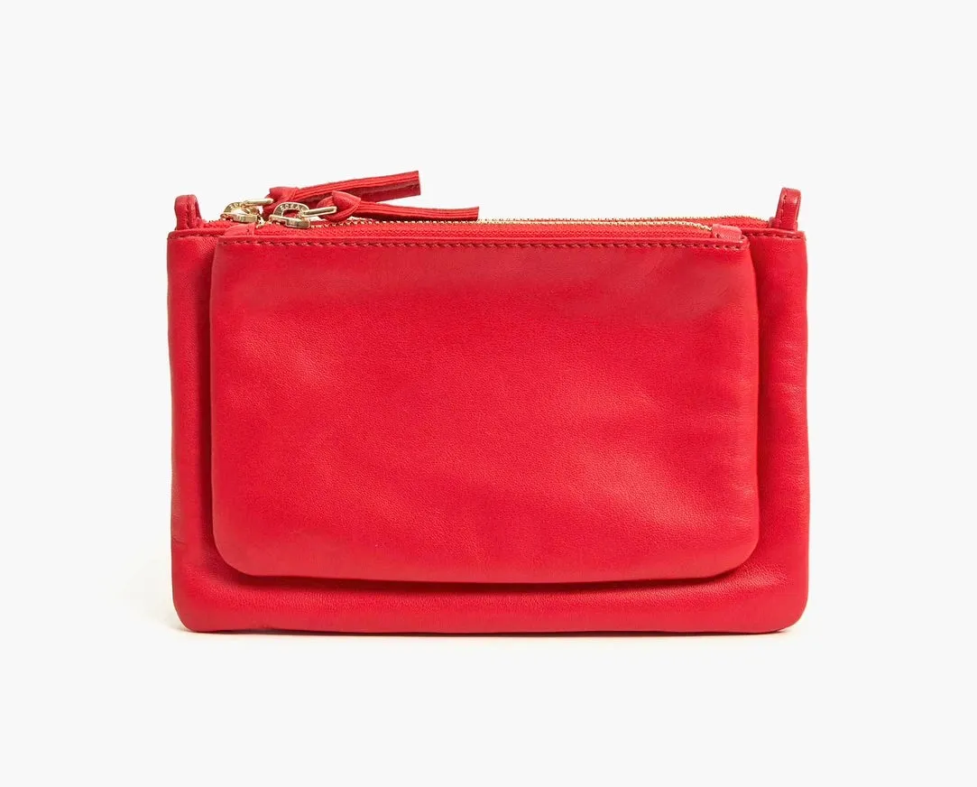 Red Wallet Clutch Plus