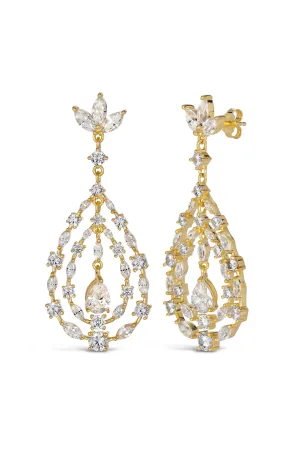 Retro Glamour Chandelier Earrings