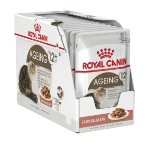 Royal Canin Cat Ageing 12  with Gravy Wet Food Pouches 85g x 12