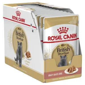 Royal Canin Cat British Shorthair Adult Wet Food Pouches 85g x 12