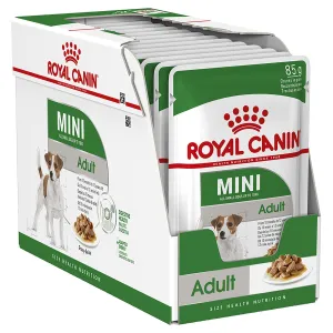 Royal Canin Dog Mini Adult Wet Food Pouches 85g x 12