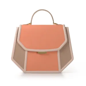 Salmon & Nude Anabella Tote