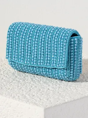 Shiraleah Danny Beaded Clutch, Turquoise - FINAL SALE ONLY