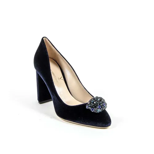 V 1969 Italia Womens Pump 3102045 VELLUTO BLU ROYAL